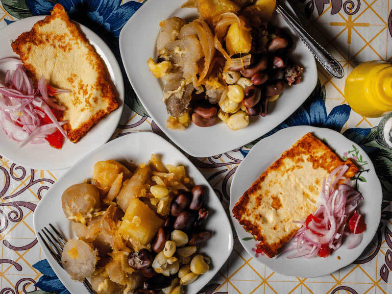 Chunos y queso.