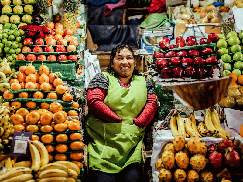 Fruit vendor.