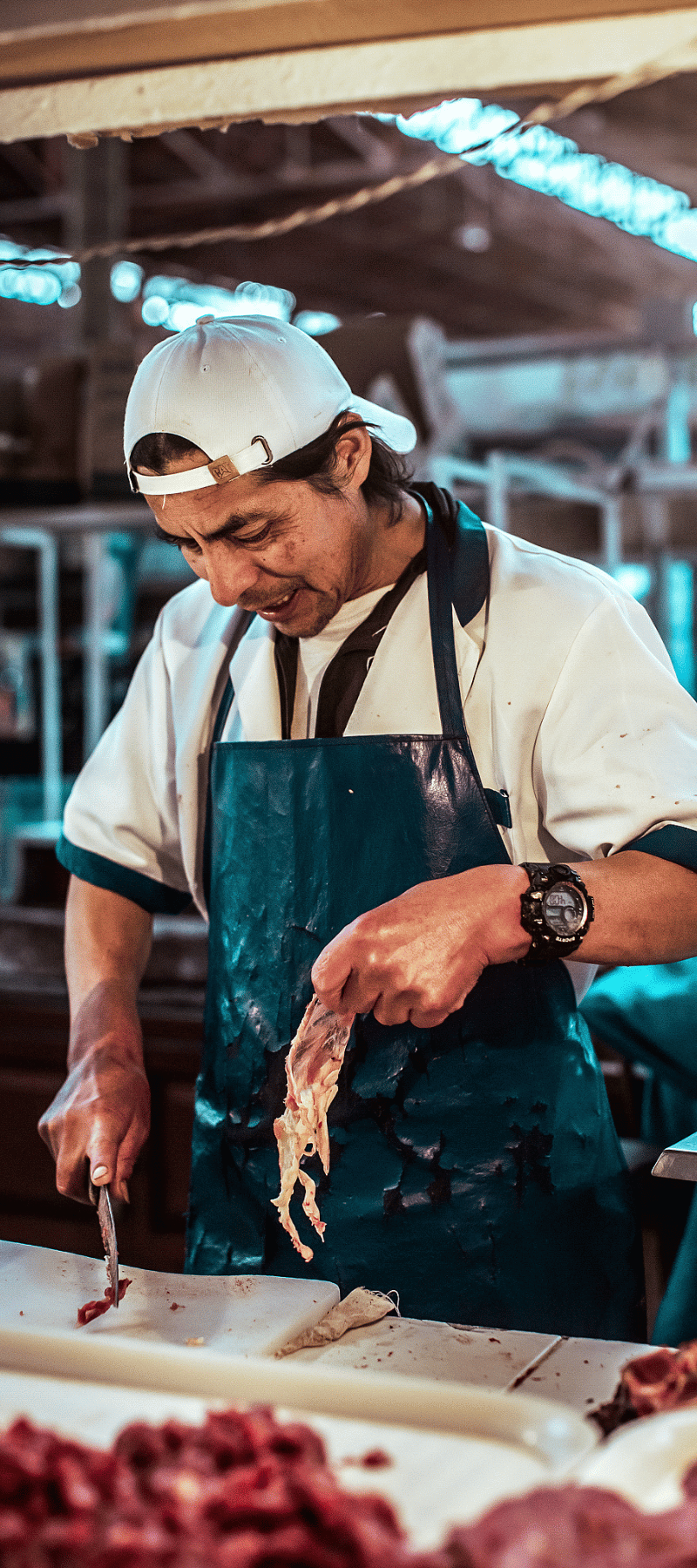Market butcher.