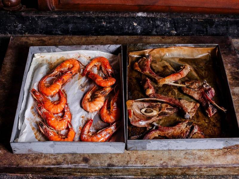 Surf and turf.