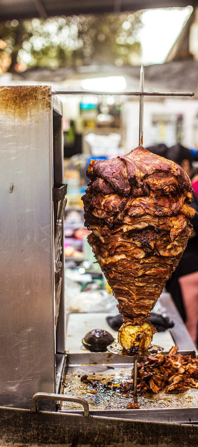Al pastor spit.