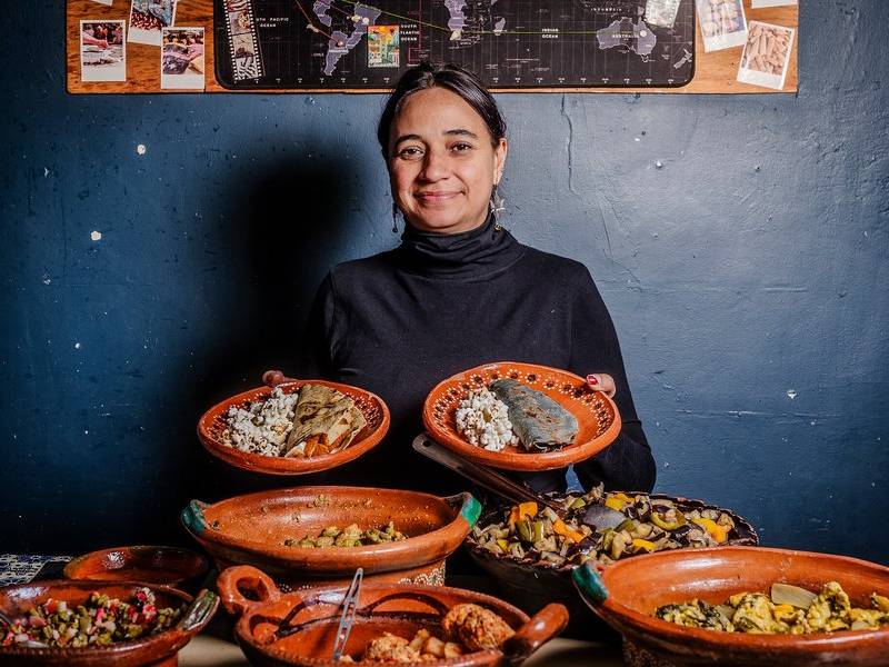 Cocinera de Oaxaca.