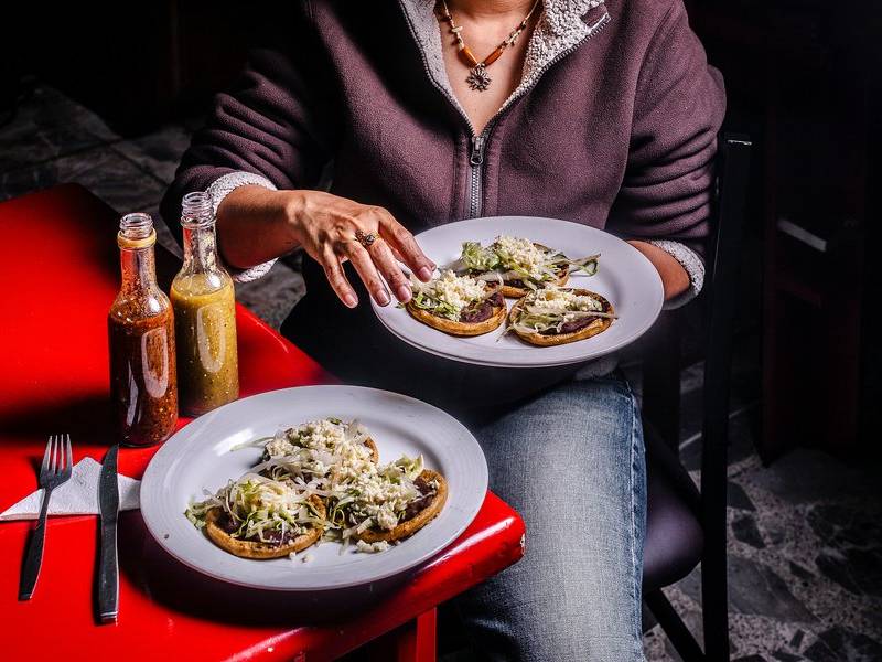 Sopes rojos.
