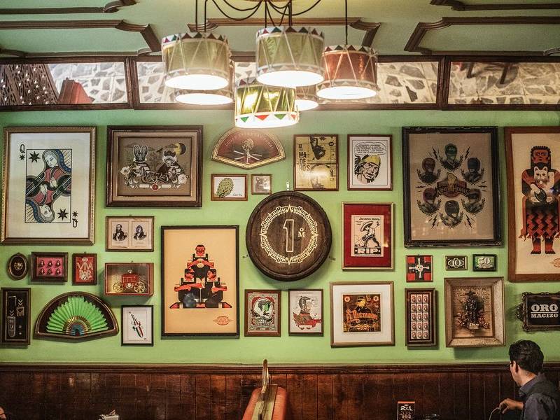 Cantina wall.