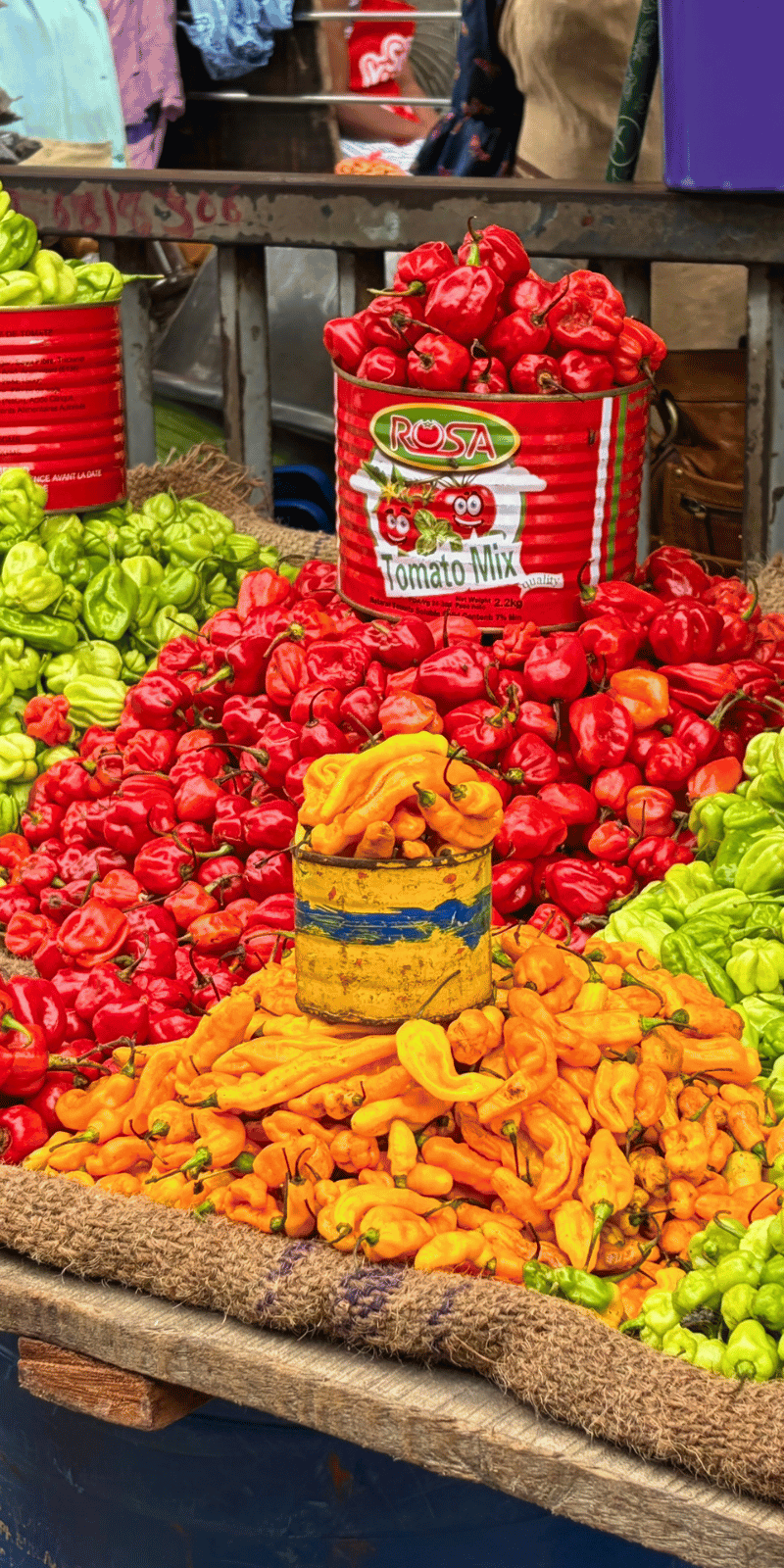 Colourful peppers.