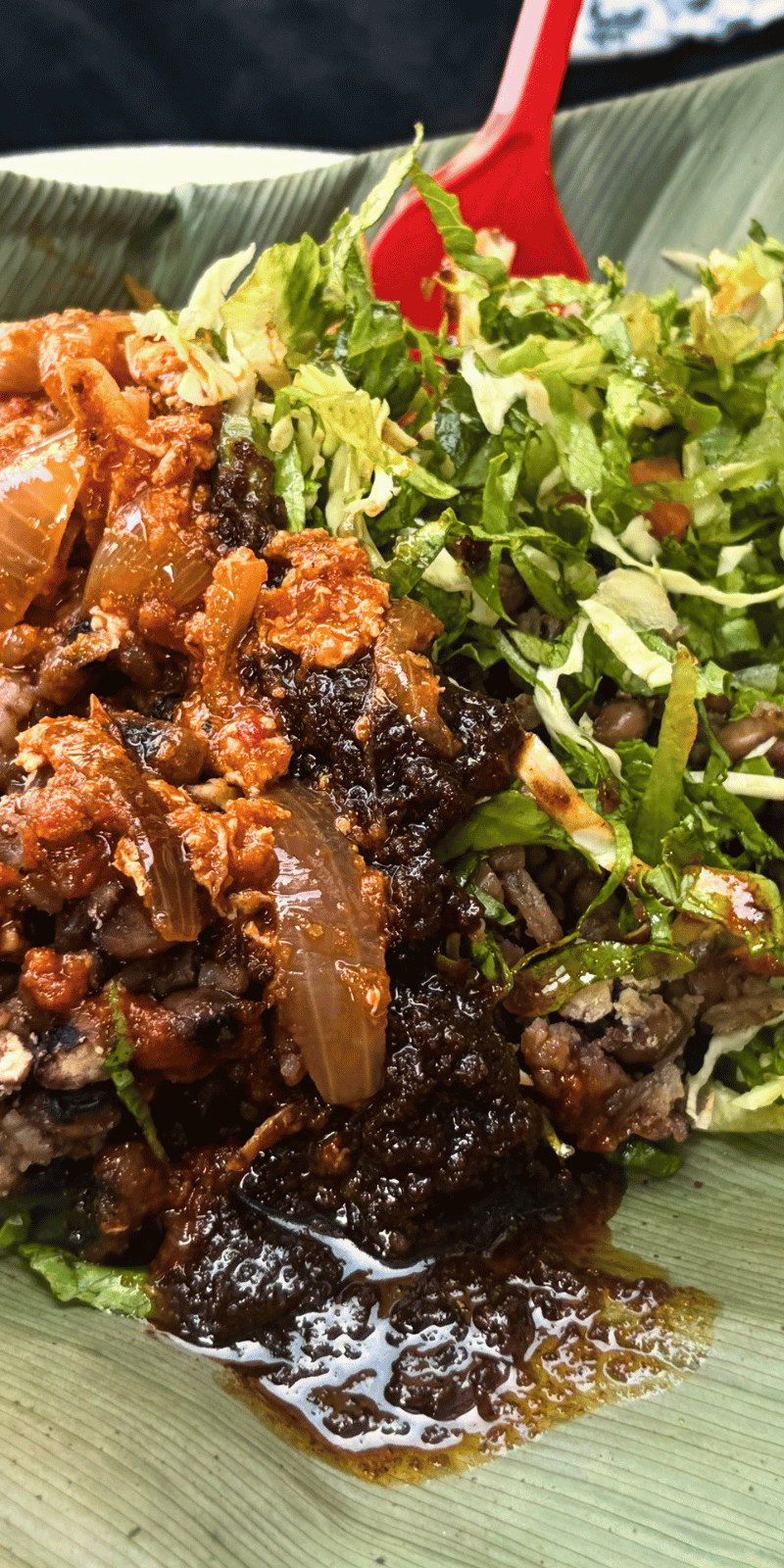 Spiced waakye.
