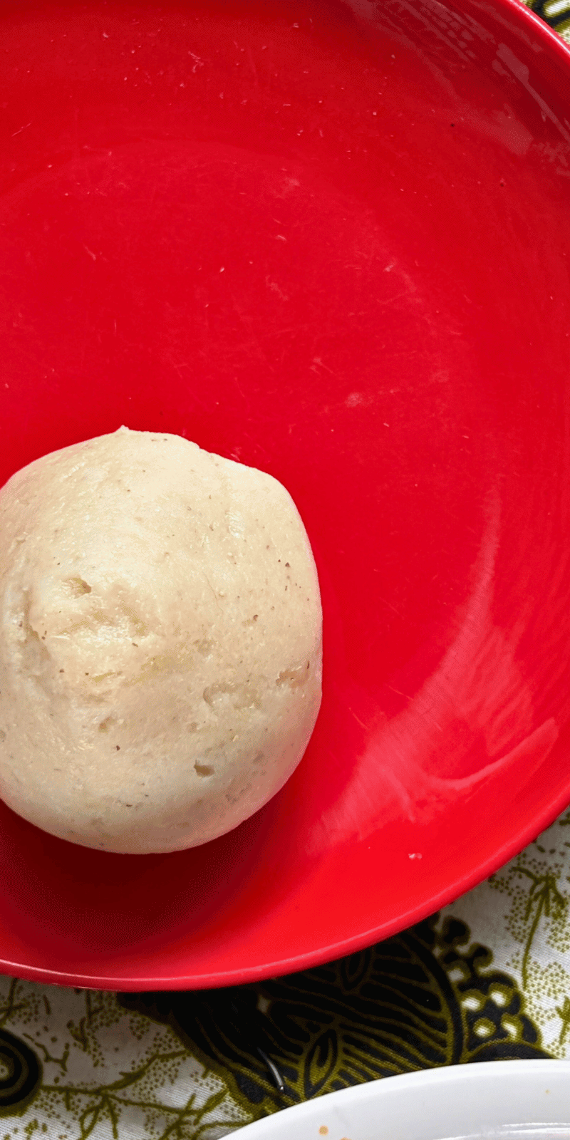 Banku dough.
